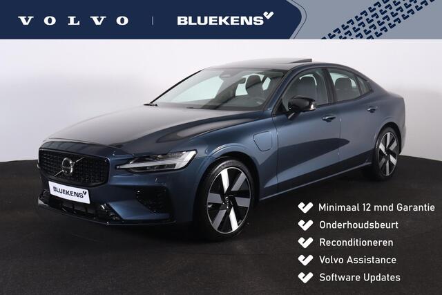 Volvo S60 Recharge T8 AWD Ultimate Dark - Panorama/schuifdak - IntelliSafe Assist & Surround - 360º Camera - Bowers & Wilkins audio - Adaptieve LED koplampen - Verwarmde voorstoelen, stuur & achterbank - Parkeersensoren voor & achter - Elektr. bedienb. voorstoelen