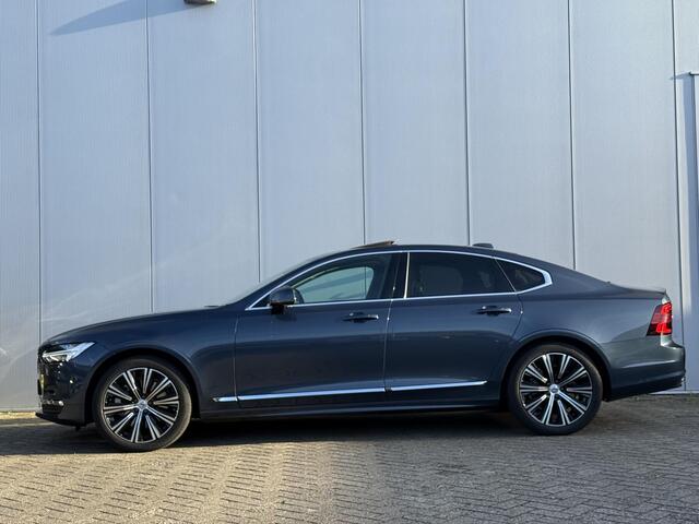 Volvo S90 B5 Automaat Ultimate | Harman Kardon | Glazen dak | Elektrisch bedienbare voorstoelen | 18 inch lichtmetalen velgen | Lederen bekleding en interieurdelen | Getint glas | Parkeercamera | Adaptieve Cruise Control | BLIS Dodehoekdetectie
