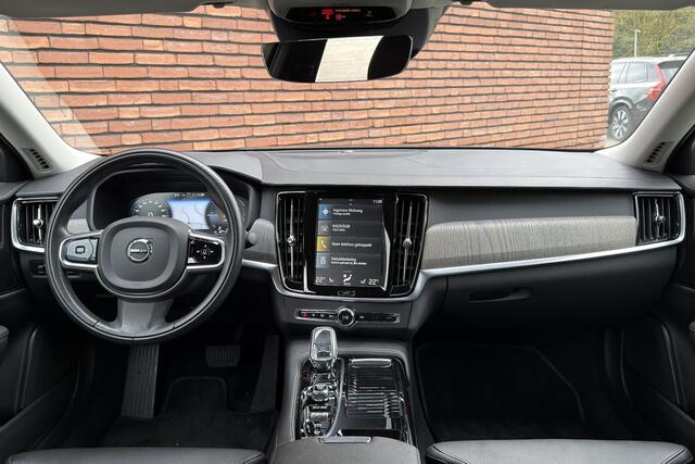 Volvo S90 T8 AWD Inscription Standkachel | Harman/Kardon Audiosysteem | Trekhaak Semi-Elektrisch | Stoelverwarming Voor en Achter | Stuurwielverwarming | Adaptieve Full-LED Koplampen | Lederbekleed Dashboard | Parkeersensoren Voor en Achter | Parkeercamera Achter 