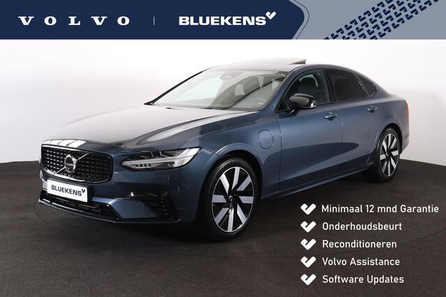 Volvo S90 T8 AWD Plus Dark - Schuif/kanteldak - IntelliSafe Assist & Surround - 360º Camera - Harman/Kardon audio - Adaptieve LED koplampen - Verwarmde voorstoelen, stuur & achterbank - Parkeersensoren voor & achter - Elektr. bedienb. voorstoelen met geheugen - Ext