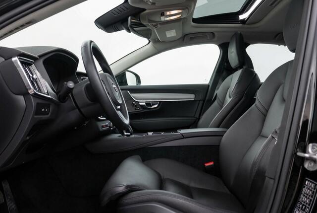 Volvo S90 sedan Ultimate Dark T8 Recharge Plug-In Hybrid AWD Schuifdak l 360 Camera l HUD l VOL OPTIES