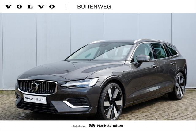Volvo V60 T6 Recharge AWD Core Bright | Trekhaak semi elektrisch inklapbaar | 19" Lichtmetalen velgen | Adaptieve Cruise Control met Pilot Assist | BLIS dodehoekdetectie | City Weave Blond interieur | Google Maps & Infotainment | Keyless Entry & Go | Elektrisch bed