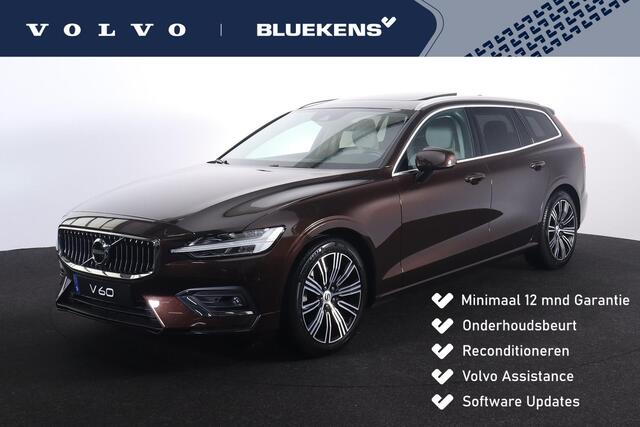 Volvo V60 B3 Inscription - Intellisafe Assist/Surround - Panoramisch schuif-/kanteldak - Parkeerverwarming - Harman Kardon Audio - Lederen bekleding - Bestuurdersstoel elektrisch bedienbaar - Getint glas - Parkeercamera - Parkeersensoren v/a - Trekhaak semi elektri