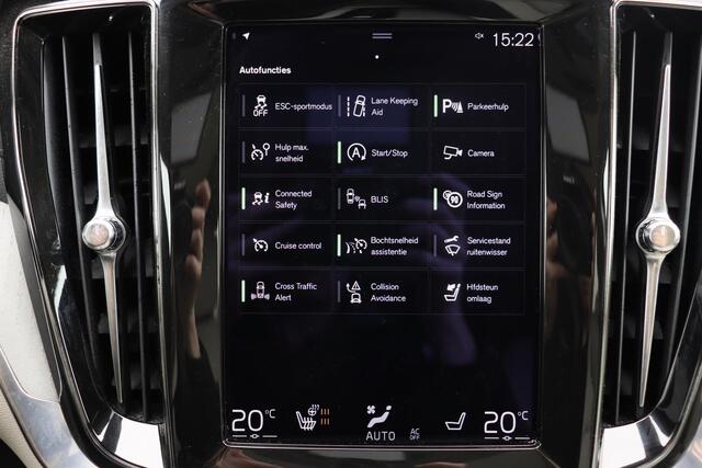 Volvo V60 B3 Inscription - Intellisafe Assist/Surround - Panoramisch schuif-/kanteldak - Parkeerverwarming - Harman Kardon Audio - Lederen bekleding - Bestuurdersstoel elektrisch bedienbaar - Getint glas - Parkeercamera - Parkeersensoren v/a - Trekhaak semi elektri