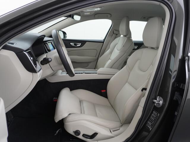 Volvo V60 2.0B3 AUT-7 177PK Inscription Leer MHEV Apple Carplay Android Auto Harman&Kardon Prem.Aurdio Camera Adap.Cruise Elek.Stoelen Stuur+Stoelverwarming Navi Ecc Cruise Control DAB+ PDC Lane Assist Road Sign Info Lmv 18" Led Elek. Achterklep Regen-Lichtsensor C