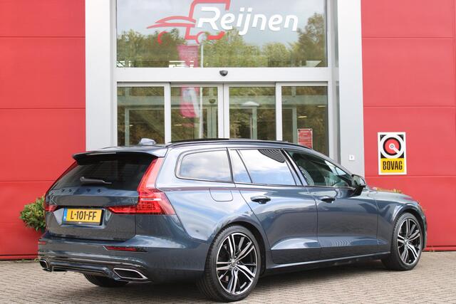Volvo V60 2.0 B3 R-DESIGN 177PK MILD HYBRID GEARTRONIC 8 | PANORAMISCH SCHUIF/KANTELDAK | PREMIUM AUDIO BY HARMAN KARDON | 19" 5-TRIPPLE SPAAKS BLACK/DIAMAND CUT LICHTMETALEN VELGEN | BLINDSPOT INFOMATION SYSTEM (BLIS) | VERWARMDE VOORRUIT |VERWARMDE AQUABLADE RUIT