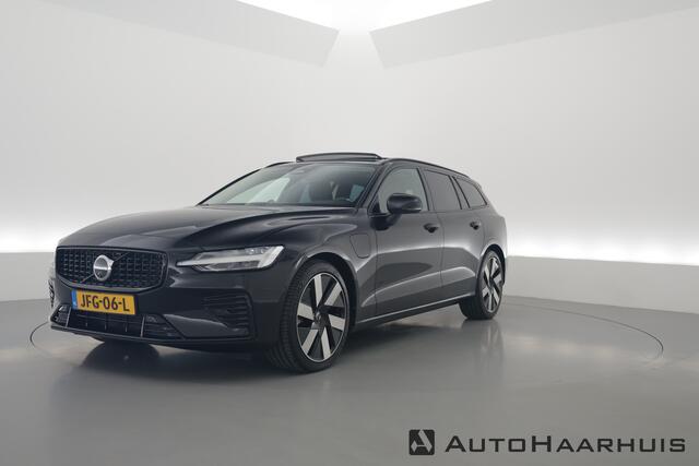 Volvo V60 T6 Recharge Ultra Dark | Pano | HUD | B&W | Stoelventi. | Massage | Memory seats | Elek. Trekhaak | 360cam
