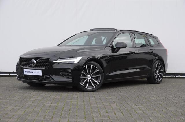 Volvo V60 T6 350PK Automaat AWD Plus Dark / Adaptive cruise control / Elektrische stoelen / Harman Kardon audio / Trekhaak / Pilot assist / BLIS / Stoel en stuur verwarming / Elektrische achterklep / Parkeersensoren met 360 camera / Google infotainment