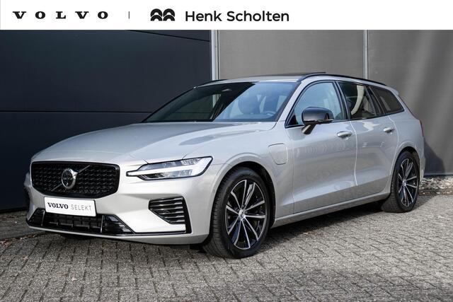 Volvo V60 T6 Plug-in hybrid AWD Plus Dark | Verwarmbare Voorstoelen (met geheugen) | Stuurwiel en Achterbank | Semi-Elektrische Trekhaak | Verwarmbare Voorruit | Premium Audio by Harman Kardon | 360-Camera
