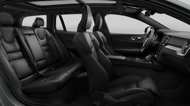 Volvo V60 2.0 T8 Plug-in hybrid AWD Ultra Dark | Bowers & Wilkins | Zwarte hemel | Massage | Stoel ventilatie + Verwarming | Panorama Schuifdak | HUD | Adaptieve Cruise | BLIS | 360° Camera |