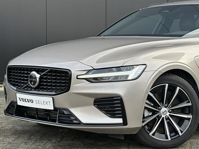 Volvo V60 2.0 T6 Plug-in hybrid AWD Plus Dark Adaptieve cruise control / BLIS / 360 camera / elektr. verst. Contourstoelen / stuur-,stoel-, voorruit verw. / Harman Kardon audio / Trekhaak / Keyless drive / All season banden