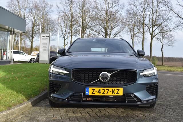 Volvo V60 T6 AWD 350PK Plug-in Hybrid Plus Dark | Trekhaak | H&K | 360 Camera| Blis | ACC | Leder | Stuurverwarming