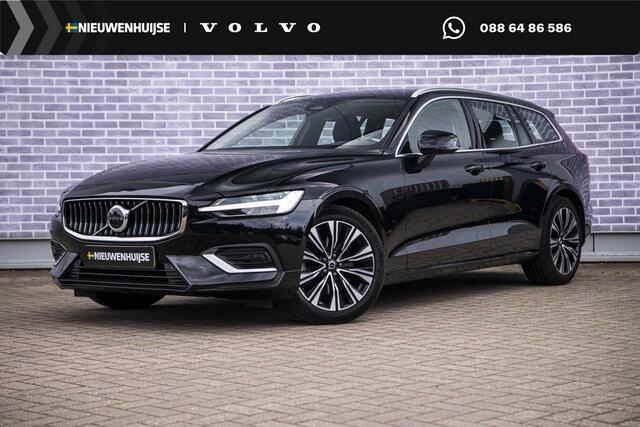 Volvo V60 2.0 B3 Plus Bright | Trekhaak | Adaptieve Cruise Control | Google Navigatie | Lederen bekleding | Stoel- en stuurverwarming | Elektrisch verstalbare voorstoelen |