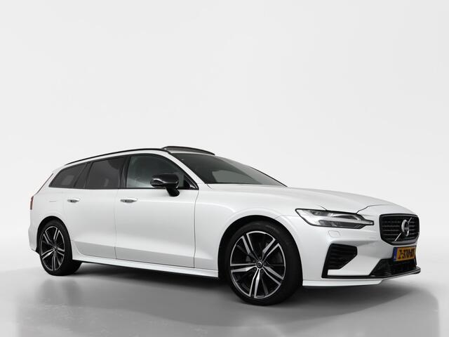 Volvo V60 2.0 T6 Recharge AWD R-Design 340 PK | 3D Camera | Trekhaak | Apple Car Play | Harman/Kardon | Panorama | Crystal White Pearl - RIJKLAAR
