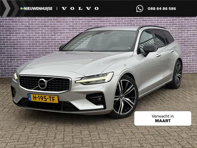 Volvo V60 2.0 T4 R-Design | Standkachel | Volvo on Call | Stoelverwarming V+A | Stuurverwarming | DAB | Adaptieve cruise | Keyless entry/start | 19"lm velgen | Leder | Apple carplay/android auto |
