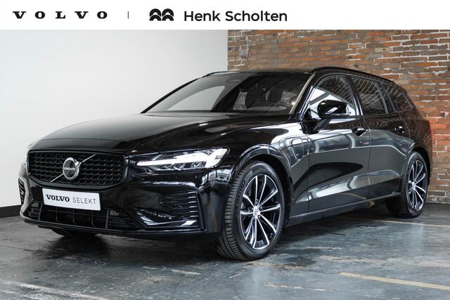 Volvo V60 T6 Plug-in hybrid AWD Plus Dark | Adaptive Cruise Control | 360° Parkeercamera | BLIS | Stoelverwarming | Stuurwielverwarming | Wegklapbare trekhaak | Harman Kardon Premium Audio | Google infotainment |