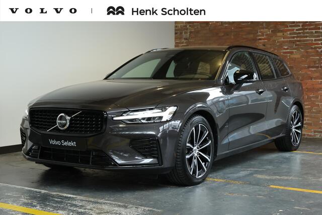 Volvo V60 T6 Plug-in hybrid AWD Plus Dark | Trekhaak | 360 graden camera | Verwarmbare voorstoelen, achterbank en stuurwiel | Premium audio by Harman Kardon | Adaptieve cruise control | Verwarmbare achterbank | Apple carplay/Android auto