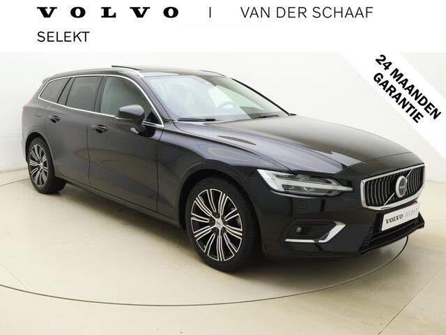 Volvo V60 B4 211pk Plus Bright / Panoramadak / Full-LED / Trekhaak / Elektr. Stoelen / Adapt. Cruise / BLIS / Stoel + Stuur. Verwarming / 18'' / Getint glas / Keyless /