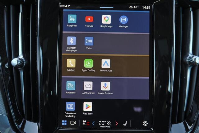 Volvo V60 T6 Recharge AWD Core Bright - IntelliSafe Assist & Surround - 360º Camera - Adaptieve LED koplampen - Verwarmde voorstoelen, stuur & achterbank - Parkeersensoren voor & achter - Elektr. bedienb. voorstoelen met geheugen - 19' LMV