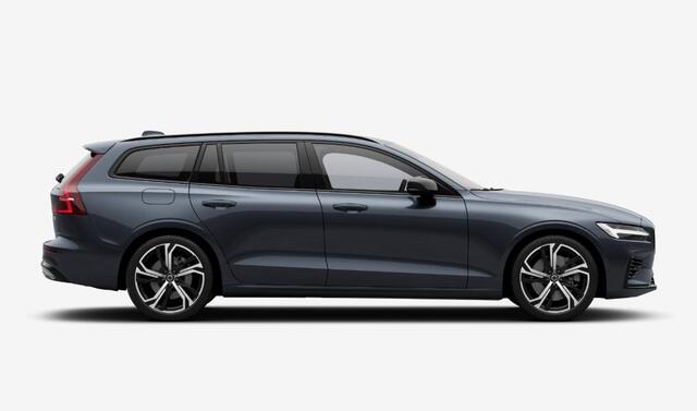 Volvo V60 T6 Plug-in hybrid AWD Ultra Dark | Google | Long Range | Schuif-/Kanteldak | Adaptieve Cruise Control | DAB | Head-Up Display | Camera | Stoelverwarming Voor + Achter | Harman Kardon Audio | Getint Glas | Zitverlenging | Elek. Stoelen | Memory | 19" LM