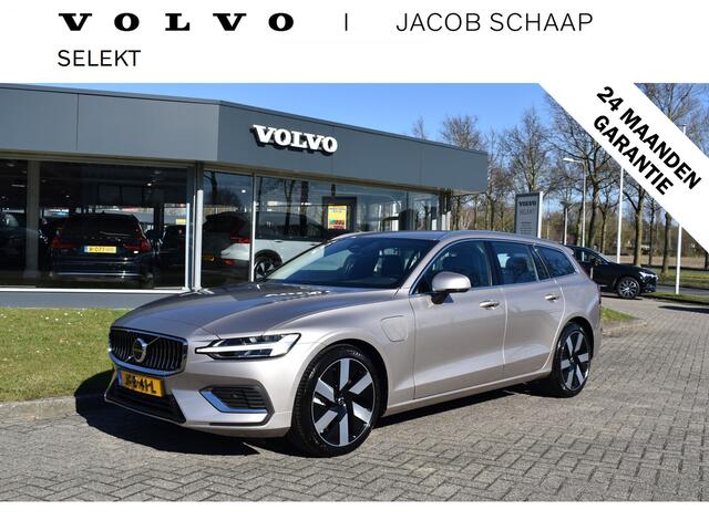 Volvo V60 T6 350PK Plug-in hybrid AWD Essential Bright / 19" Velgen / Lederen bekleding / Stuur & Stoelverwarming /