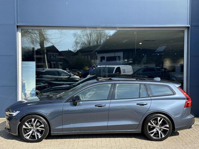 Volvo V60 2.0 B3 163 PK R-Design Automaat | Zeer nette en complete auto | Glazen Schuif-Kantel Panoramadak | Full LED Verlichting | Luxe Lederen bekleding | Elektrische Stoelverstelling | Navigatie | Camera | Parkeersensoren V+A | Adaptive Cruise Control | 18" Lic