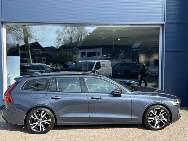 Volvo V60 2.0 B3 163 PK R-Design Automaat | Zeer nette en complete auto | Glazen Schuif-Kantel Panoramadak | Full LED Verlichting | Luxe Lederen bekleding | Elektrische Stoelverstelling | Navigatie | Camera | Parkeersensoren V+A | Adaptive Cruise Control | 18" Lic