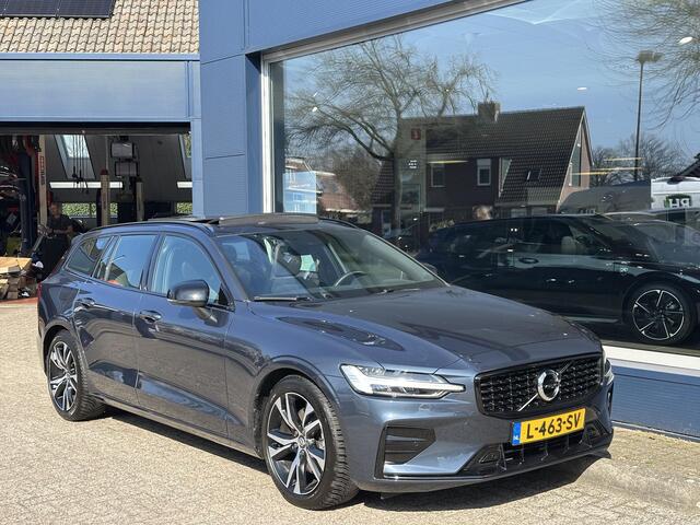 Volvo V60 2.0 B3 163 PK R-Design Automaat | Zeer nette en complete auto | Glazen Schuif-Kantel Panoramadak | Full LED Verlichting | Luxe Lederen bekleding | Elektrische Stoelverstelling | Navigatie | Camera | Parkeersensoren V+A | Adaptive Cruise Control | 18" Lic