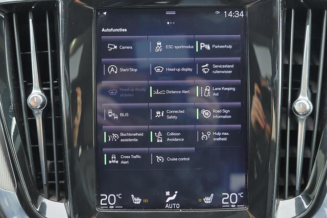 Volvo V60 T5 Inscription - Panorama/schuifdak - IntelliSafe Assist & Surround - 360º Camera - Verwarmde voorstoelen, stuur & achterbank - Parkeersensoren voor & achter - Elektr. bedienb. bestuurdersstoel met geheugen - Head up display - Extra getint glas - 19' LMV