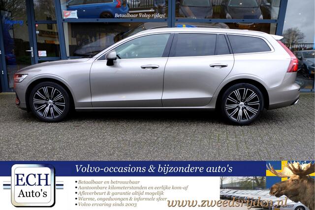 Volvo V60 2.0 B3 177 pk Inscription, Leer, Navi, Apple CarPlay, Stuurwielverw.