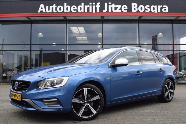 Volvo V60 2.0 T4 190pk Automaat R-Design Business Sport Bi-Xenon | Zwart Leder | Schuif/Kanteldak | Full Map Navi | Standkachel | Dealer Onderhouden!!