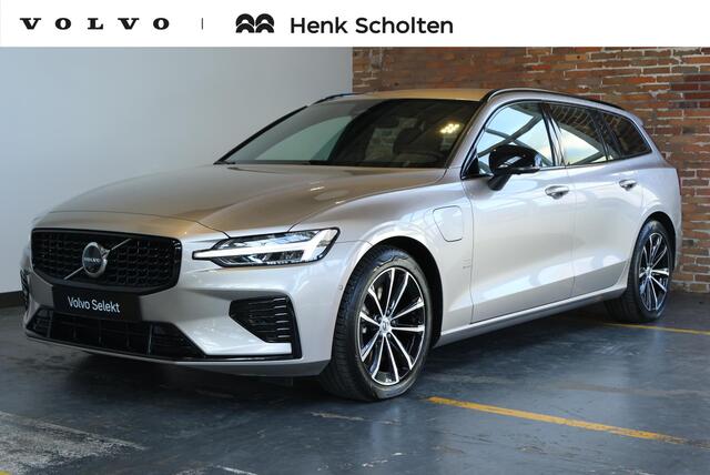 Volvo V60 2.0 T6 Plug-in hybrid AWD Plus Dark | Elektrische wegklapbare trekhaak | Adaptive Cruise Control | 360° Parkeercamera | Stoelverwarming | Stuurwielverwarming | Harman Kardon Premium Audio | Google infotainment | Longe Range