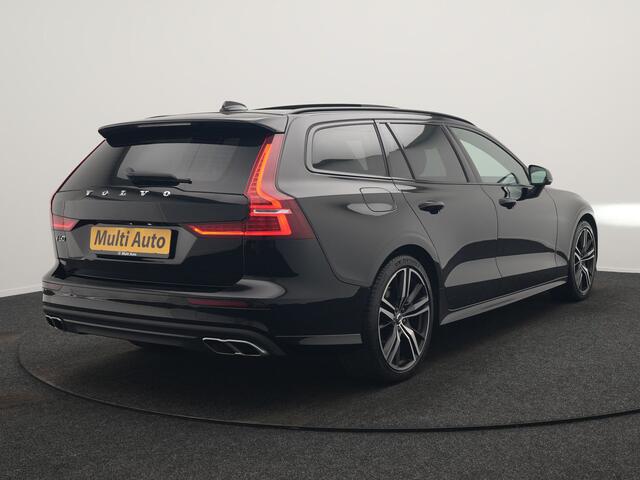 Volvo V60 T6 Recharge AWD R-Design LONG RANGE PHEV 350pk Dealer O.H. | Panodak | Camera | Harman / Kardon | Lederen Sportstoelen Memory & Verwarmd | Apple Carplay | Keyless | Stuur Verwarmd | Navigatie | DAB | 19"L.M | Plug In Hybrid |