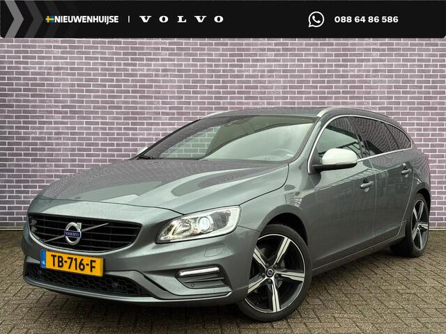 Volvo V60 2.0 T4 Business Sport 190 PK! | Bi Xenon| Schuif kantel dak | Lederen bekleding | achteruit rij camera | Keyless entry | Standkachel | Getint glas | verwarmde voorstoelen |