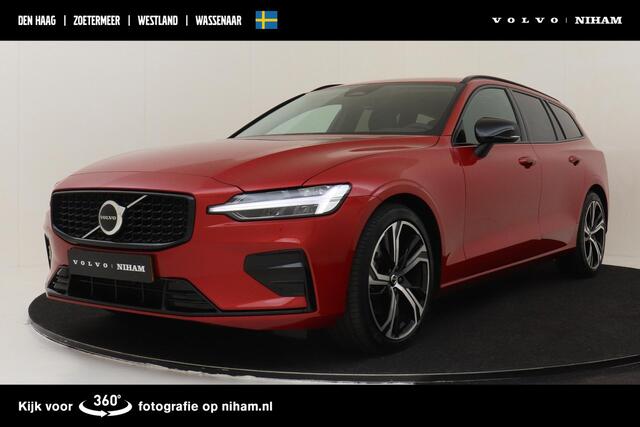 Volvo V60 B4 (M-HYBRID) PLUS DARK -GEVENT.LEDER|CAMERA|TREKHAAK|ADAP.CRUISE|POWER-SEATS|19"