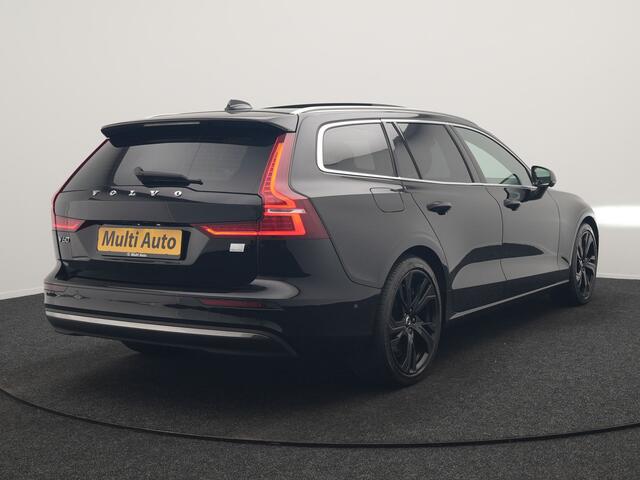 Volvo V60 T6 AWD Plus Bright LONG RANGE PHEV 350pk Dealer O.H. | Trekhaak Af Fabriek | Panodak | Adaptive Cruise | 360 Camera | Lederen Sportstoelen Ventilatie & Memory | Keyless | Blis | Apple Carplay | Stoelen & Stuur Verwarmd | Google Assistent | DAB | Plug In 