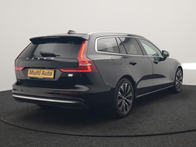 Volvo V60 T6 PHEV AWD Plus Bright 350pk Dealer O.H | Trekhaak Af Fabriek | Adaptive Cruise | Camera | Lederen Sportstoelen Memory & Verwarmd | Apple Carplay | Keyless | Google Assistant & Maps | Stuurverwarming | Pilot Assist | Virtual | Navigatie | DAB | 18"L.M | 