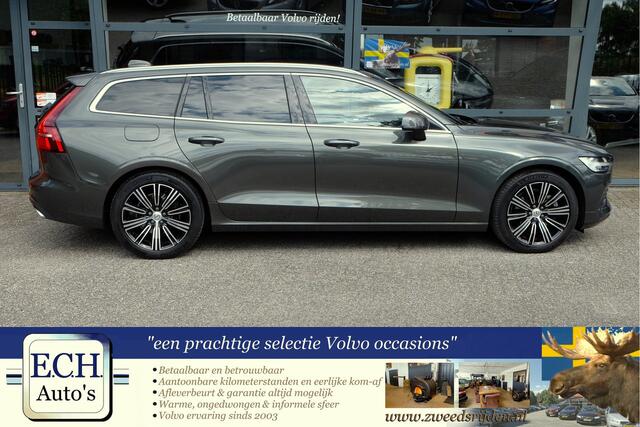 Volvo V60 2.0 B3 177 pk Inscription, Bruin Leer, Trekhaak, Apple CarPlay