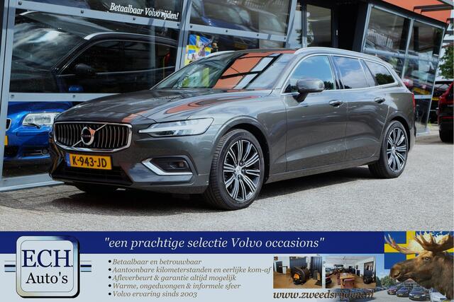 Volvo V60 2.0 B3 177 pk Inscription, Bruin Leer, Trekhaak, Apple CarPlay