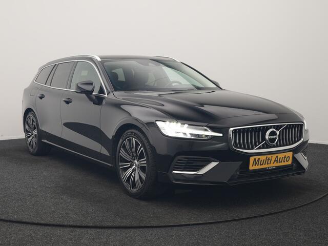 Volvo V60 T6 Recharge AWD Inscription PHEV 340pk Dealer O.H | Trekhaak Af Fabriek | Camera | Harman / Kardon | Lederen Sportstoelen Verwarmd | Cruise Control | Apple Carplay | Stuurverwarming | Keyless | Virtual | Navigatie | DAB | 18"L.M |