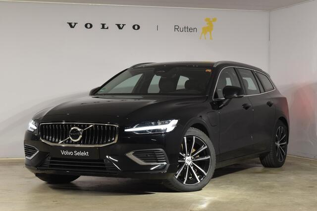 Volvo V60 T6 350PK Automaat Plug-in Hybrid Essential Bright / Navigatie / Adaptive cruise control / Leren bekleding / Achteruitrijcamera / Stuur & Stoelverwarming / Stoelverwarming achter / Trekhaak