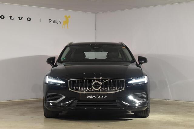 Volvo V60 T6 350PK Automaat Plug-in Hybrid Essential Bright / Navigatie / Adaptive cruise control / Leren bekleding / Achteruitrijcamera / Stuur & Stoelverwarming / Stoelverwarming achter / Trekhaak