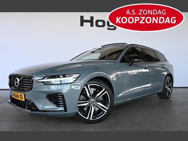 Volvo V60 2.0 T8 Plug-in hybrid AWD Plus Bright Panoramdak Stoelverwarming Carplay Led Adaptieve Cruise Clima Lane Assist Camera 100% Onderhouden! Inruil Mogelijk!