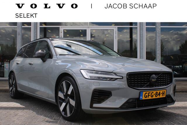 Volvo V60 T8 455PK Automaat Plug-in hybrid AWD Ultra Dark | Head-up | Schuif/kanteldak | Trekhaak | Pilot Assist | BLIS | H&K Audio |