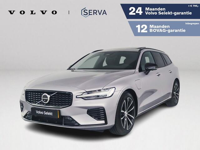 Volvo V60 T8 Plug-in hybrid AWD Plus Dark | SOH 100% | Panoramadak | 360° camera | Head-up display | Harman Kardon | Stoel- en stuurverwarming | Trekhaak