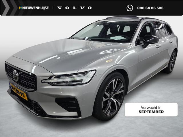 Volvo V60 2.0 B4 Plus Dark | Harman/Kardon | Schuif/Kantel Panoramadak | Memory | Power Seats | Stoel/Stuur verwarming | Extra Getint Glas | Adaptive Cruise | BLIS | Camera | Google Infotainment |
