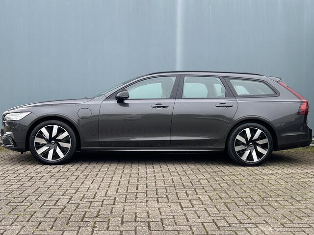 Volvo V90 2.0 T6 Recharge AWD Plus Dark 19 inch Blond leder long range Google 360camera UIT VOORRAAD