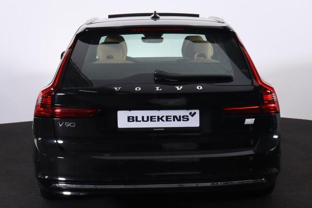 Volvo V90 T6 Recharge AWD Plus Bright - Panoramisch schuif-/kanteldak - Intellisafe Assist/Surround - Harman Kardon Audio - Parkeersensoren v/a - Parkeercamera achter - Nappalederen bekleding - Elektrisch bedienbare voorstoelen incl. geheugenfunctie - Stoelverwarmi