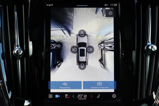 Volvo V90 T6 Recharge AWD Ultimate Dark - Luchtvering - Panorama/schuifdak - IntelliSafe Assist & Surround - 360° Camera - Harman/Kardon audio - Verwarmde voorstoelen, stuur & achterbank - Parkeersensoren voor & achter - Elektr. bedienb. voorstoelen met geheugen - 