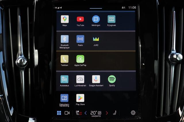 Volvo V90 T6 Recharge AWD Ultimate Dark - Luchtvering - Panorama/schuifdak - IntelliSafe Assist & Surround - 360° Camera - Harman/Kardon audio - Verwarmde voorstoelen, stuur & achterbank - Parkeersensoren voor & achter - Elektr. bedienb. voorstoelen met geheugen - 
